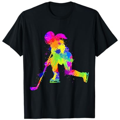 Hockey Ice Hockey Girls Women Youth Kids T-Shirt