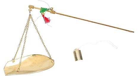 SHOWERORO Küchenwaage Aus Kupfer Handgefertigte Apothekerwaage Mit Wiegegewicht Für Präzises Messen Von Lebensmitteln Chinesischer Medizin Und Schmuck Für Home Decor