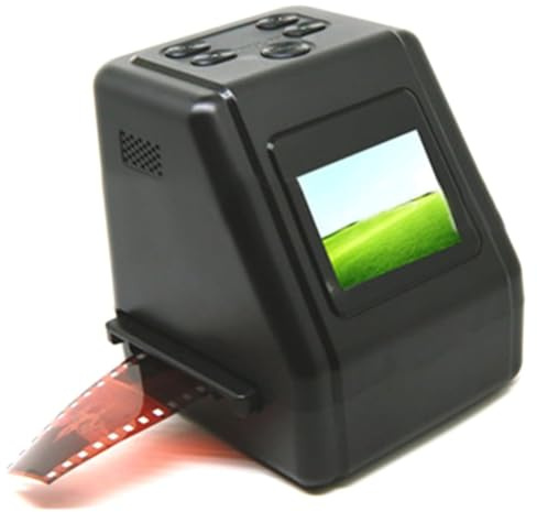 Escáner de película, escáner de Diapositivas, Convierte películas de 135/126/110 mm y Super 8, Negativos y Diapositivas a Fotos Digitales JPEG de 22 MP, Pantalla LCD de 2