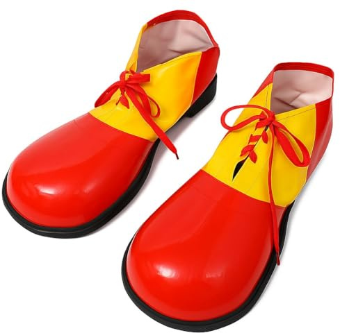 Lazutom Scarpe da clown divertenti oversize per adulti, accessorio per costume per Halloween, cosplay, carnevale, festa in maschera