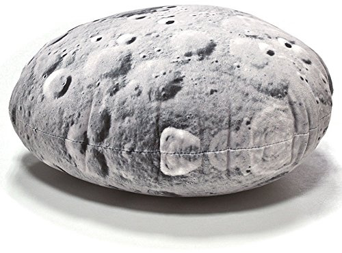 HAB & GUT -PS032- Steinkissen MOND, samtiges Sofakissen - Verschiedene GRAUTÖNE/SCHWARZ, 43 x 43 cm