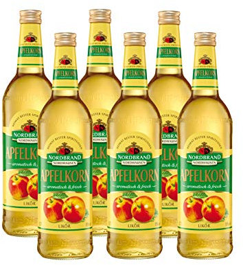Nordbrand Nordhausen Apfelkorn – Fruchtiger Apfellikör (6 x 0.7l)