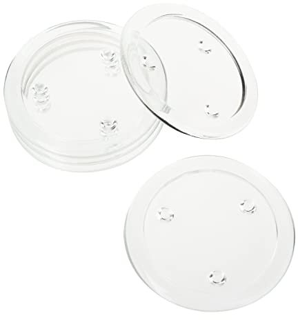 Dessous de bougie en verre VBS, 5 pc., Ø 10,0/7,5cm