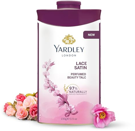 Yardley London Lace Satin Perfumed Talc 100g