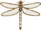 Kare Design Decorazione Da Parete Dragonfly Mirror, Oro/A Specchio, 35Cm, Libellula, Riflessi Di Luce