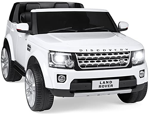 Best Choice Products 12V 3.7 MPH 2-Seater Licensed Land Rover Ride On Car Toy w/Parent Remote Control, MP3 Player - White