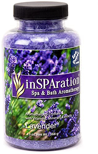 inSPAration Lavender Aromatherapy Crystals for Spa, Hot Tub & Bath 13 oz.