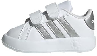 adidas Grand Court 2.0 Shoes Kids, Zapatillas Unisex niños, FTWR White Matte Silver FTWR White, 27 EU