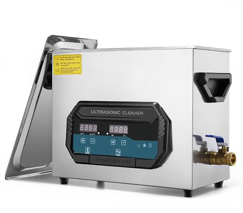 PODEC Ultrasonic Cleaning Machine, Portable Professional Ultrasonic Cleaner with Intelligent Control Panel and Machine Cover, 3L Large Capacity Cleaning Machine, for Eyeglasses Watches Rings