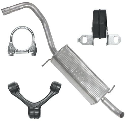 Polmo Schalldämpferset Auspuff Endtopf für Fabia 2 II 2010-11/2014 1.2 TSI Kombi