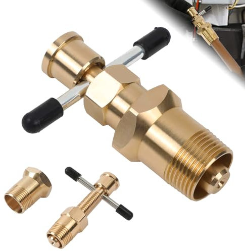 HEKOBAG Olive Remover Tool, 15mm & 22mm Olive Puller Olive Remover Puller Tool, Not Damage The Pipe Solid Brass Pipe Fitting, Compression Ring Puller Plumbing Tool for Copper Pipe