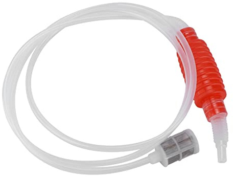 Mini Auto-Siphon, Clear Siphon, Livsmedelsklassad Vinylslang, Besvärsfri Tappning, Hembryggd Sifonslang Manuell Mjuk Plast Siphon Tube Vinölbryggningsutrustning(röd)
