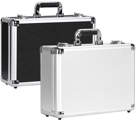 Kleine Alubox Alukoffer Aluminium | Universeller Werkzeugkasten aus Aluminiumlegierung | Werkzeug Alukoffer Mit Schaumstoff Aluminium | Mehrzweck Werkzeugkasten für Lagerund Transportwerkzeuge