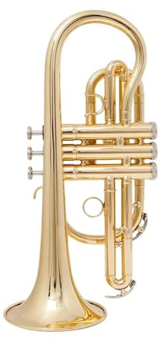 Trompete für Anfänger Goldene Silberne B-Kornett-Trompete Aus Messing Mit Koffer Und Mundstück Musikinstrumente(Color:Gold)