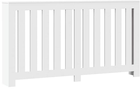 vidaXL Radiator Cover White 58.7x7.9x32.3 Engineered Wood