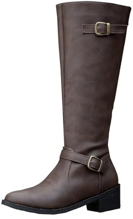 Generisch angebote des tages heute damenStiefeletten Damen Einfarbige Mid Calf Cowboy Stiefel Damen Chelsea Mit Rutschfest Sohle Elegant Klobiger Blockabsatz Sp black week angebote
