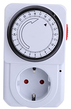 Artibetter Mechanische Zeitschaltuhr Für Beleuchtung Geräte Und Lampen Programmierbare Stecker-zeitschaltuhr Mit Stundenprogramm Für Haushaltsgeräte