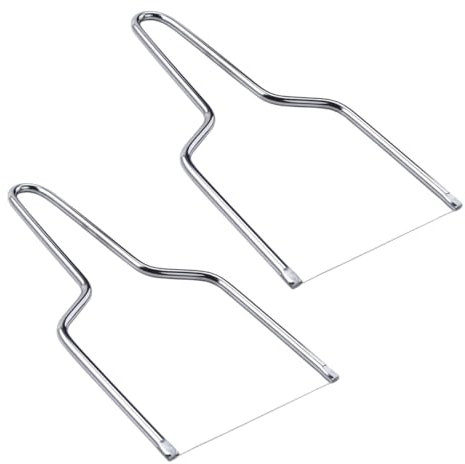 ABOOFAN 5piezas Cortadores De Queso y Mantequilla De Acero Inoxidable Tablas Multifuncionales Con Cuchilla De Alambre Ergonómica Para Cocina y Panadería Casa
