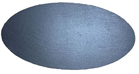 Cabilock Vintage Oval Rock Steak Plate 30cm x 15cm x 0.7cm Japanese Korean Style Western Food Sushi Serving Tray for Tabletop Presentation