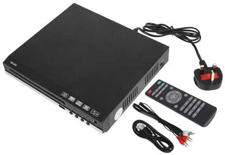 DIYEAH Portable Mini Dvd Player for Home and Tv Use with High-definition Viewing, Immersive Audio, Abs Material, Multi-format Disc Playback, Simple Operation and Compact Design