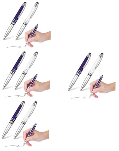 Tofficu 4 Sätze Touch-Kugelschreiber Mit Led-licht Farbig Touch-Screen Schreiben Bußgeld Multifunktions Stift Multitool Stift Beleuchteter Schreib Mit Licht Metall 2 Stück * 4