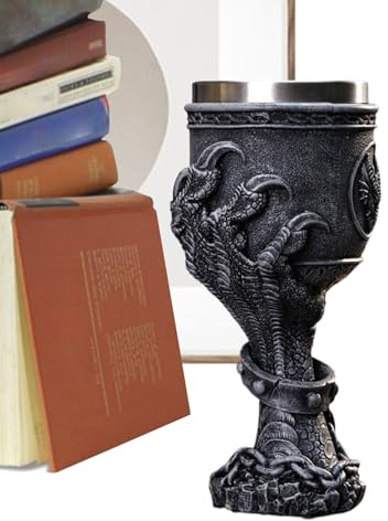 Tewzafiya Gobelet à bière rétro | Calice avec griffe de dragon de style gothique – Gobelet antique polyvalent pour lui