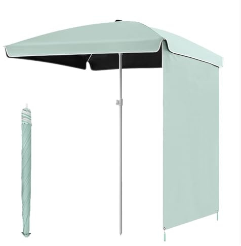 GSKDZG 1.6m 2m Parasol De Jardin Carré Ombrelle De Terrasse Avec Rideau Pare-soleil Parasol De Plage Portable Pour Camping, Jardin, Terrasse, Piscine, Marché, Table