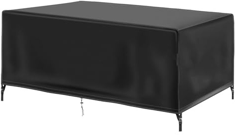OOOXZO Bache Table et Chaise de Jardin Exterieur Impermeable 210x120x80cm/LxBxH 600D Oxford Impermeable Housses pour Mobilier de Jardin Anti-UV Housse de Protection Salon de Jardin Bache Table