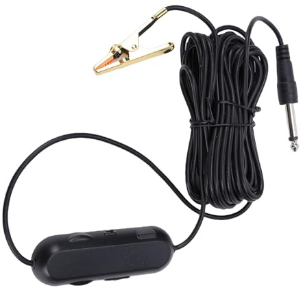 Fabater -on-Tonabnehmer, Tragbares Tonabnehmermikrofon, Gesangs-Tonabnehmer-Audiowandler mit Einstellbarer Lautstärke, 6,3-mm-Schnittstelle, 16,4 Fuß + 4,9 Fuß Langes Kabel