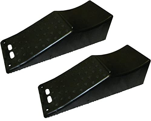 KATSU Caravan Leveling Ramps, 2PCs Heavy Duty Plastic Garage Car Ramps for Lifting Automotive Vehicles Workshop Car Service and Repair 161919