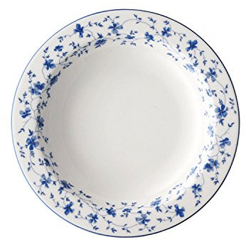 Arzberg FA 41382-607671-10123 - Juego de Platos hondos (4 Unidades, 23 cm, Acero Inoxidable), diseño de Flores Azules