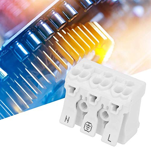 Davitu Terminals - 5PCS Wire Wiring Connector Cable Terminal Block Luster Terminal Light Clamp 3-pin