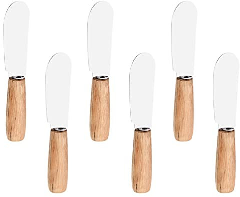 Angoily 6 Pièces Spatule à Crème Couteaux à Condiments Couteau à Tartiner De Cuisine Sandwich Épandeur Épandeur De Beurre à Beurre Original Ménage Gâteau Acier Inoxydable