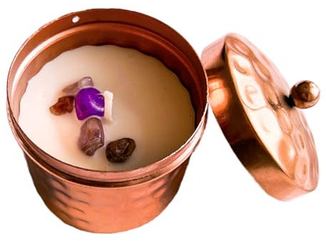 Tropical Vibe Kerzen | Duftkerze aus Sojawachs in einer Kupferdose | Aromatherapie-Kerze l Natürliche Sojawachskerze l Geschenkset für Weihnachten l Ostern l Valentinstag l Muttertag l Jubiläum