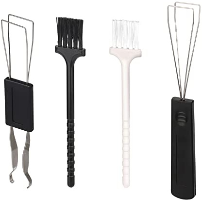 Set di Estrattori per Copritasti, 2 Pezzi Estrattore per Copritasti con 2 Spazzole， Tastiera Estrattore Professionali Utilizzato per Rimuovere La Tastiera Meccanica Fissa