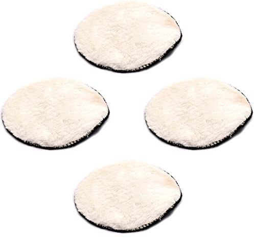 4 Stück Woll-Polierscheibe, 15,2 cm Woll-Polierpads, feines Schleifwerkzeug für Autopolieren/Wachsen/Versiegeln