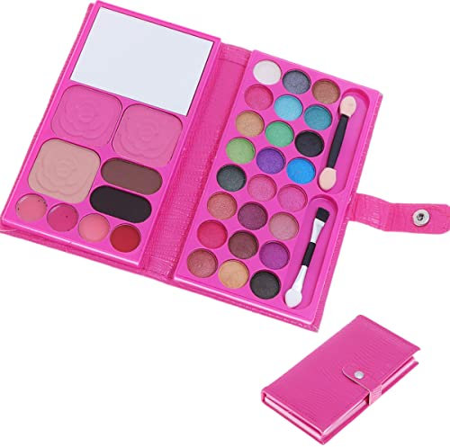 Kinderschminke Set, KARLOR Make-Up Palette, echtes Schminkset, waschbar sicher ungiftig kosmetisch für Kinder Mädchen ab 4 Jahre Prinzessin Rollenspiel Halloween Weihnachts Geburtstag