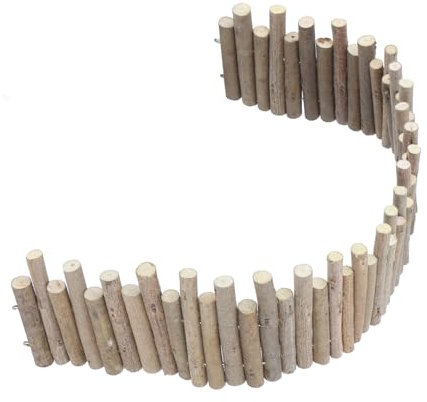 ANKROYU Holzzaun für Hamster, Holzbrücke für Nager, Ratte Holzleiter Spielzeug Natürliches Versteck für Kleintiere(30cm)