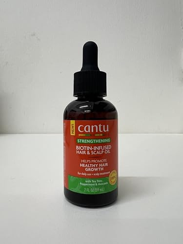 CANTU Strengthening Biotin-Infused Hair & Scalp Oil with Rosemary and Mint 95ml (Packaging may vary)