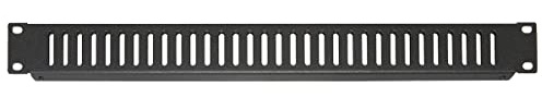 Connetto - Panel Ciego ventilado 1 Unidad para armarios Rack 19 Negro Tornillos incluidos