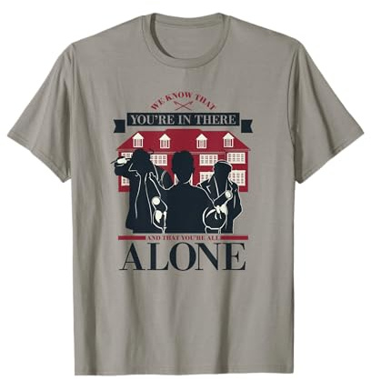 20th Century Fox Home Alone Kevin vs. Wet Bandits T-Shirt, Unisex-Adult, Grey, S