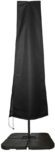 ALI2 Housse Parasol Deporte 30x50x190cm,Housse Parasol en Tissu Oxford 201D,Housses pour Parasols de Jardin Imperméable,Anti-UV Housse de Parasol pour Parasol Extérieur,Noir (Noir, 30x50x190cm)