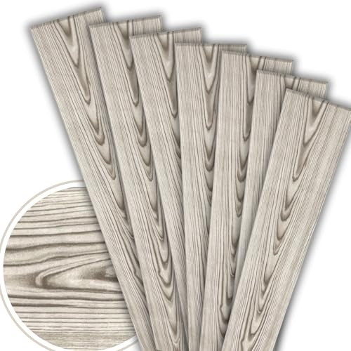 Takpaneler, 20 m²/120 stycken, takbeklädnad med träutseende, träimitation av polystyren, XPS-imitation, väggpaneler, frigolit, 100 x 16,7 cm (PP-111 – askfärg)