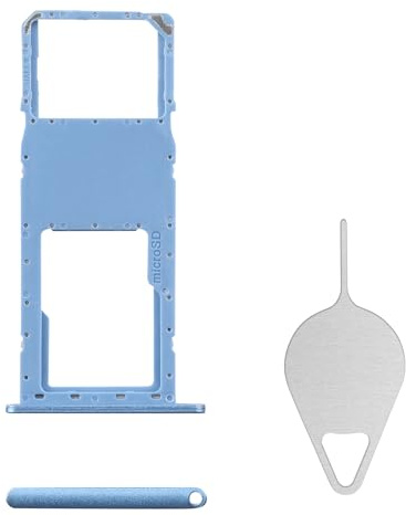 BESJMYT Sim Card Tray Replacement for Samsung Galaxy A11 (Single SIM Version) Blue Card Tray Slot Holder Bracket Adapter with Needle Ejector for A11 SM-A115U SM-A115U1
