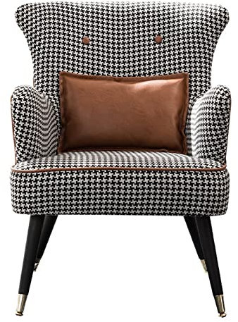 Modernes Einzelsofa aus Leder für Wohnzimmer, Schlafzimmer oder Esszimmer, entspannende Chaiselongue