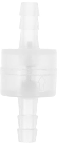 MUCKLILY Rückschlagventil Aquarium Luftpumpe Kunststoff Transparent 6mm Rückflussverhinderer für Aquarien Luftpumpenschlauch