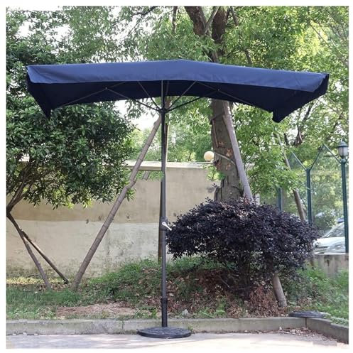 Sombrilla de Exterior para Patio, sombrilla Cuadrada, 230 cm, Resistente al Agua, Superficie de Media sombrilla con manivela, protección Solar, sombrilla pequeña para jardín, terraza, Patio, Piscina