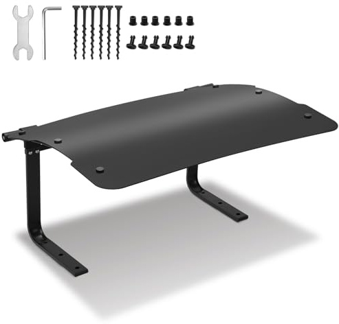 Jiubiaz Mähroboter Garage, 73x57x40cm Garage für Rasenmähroboter,Faltbarer Rasenmähroboter Regenschutz,Regenschutz für Roboter-Rasenmäher aus ABS-Material,Schwarz