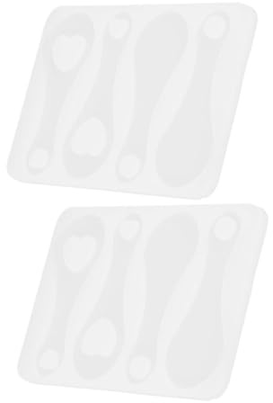 STOBAZA 2 pièces Moule Silicone Jeton Caddie DIY Flexible et Moule Ornement Porte-clés Shopping Cart Token Mold pour Création Artisanale