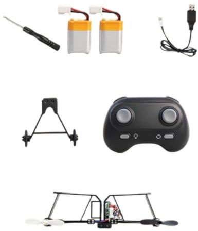 Harilla RC Paper Airplane Kit with Propellers Creative with Gyro Stabilizer Electric Remote Control Plane DIY Model Airplane for Kids, Double Power